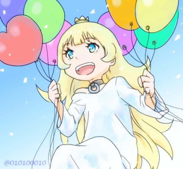 姫様拷問の時間です　青空に風船と姫様