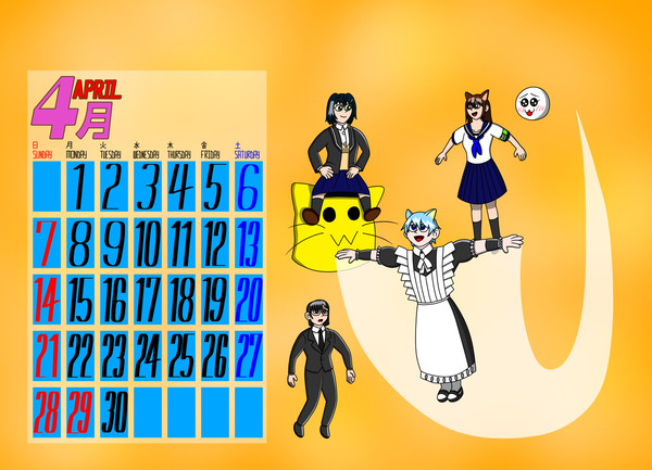 Misskeyカレンダー 4月