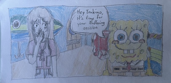 SpongeBob and Tsukino Azusagawa