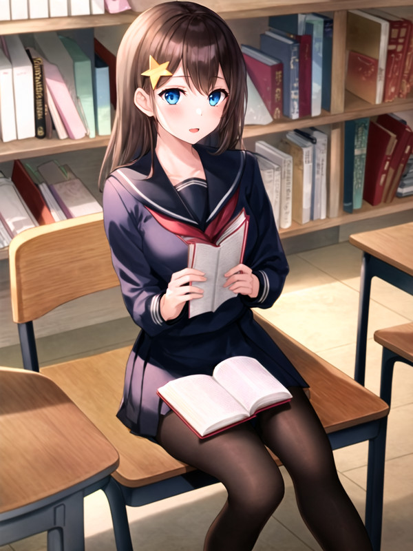 図書館の女の子