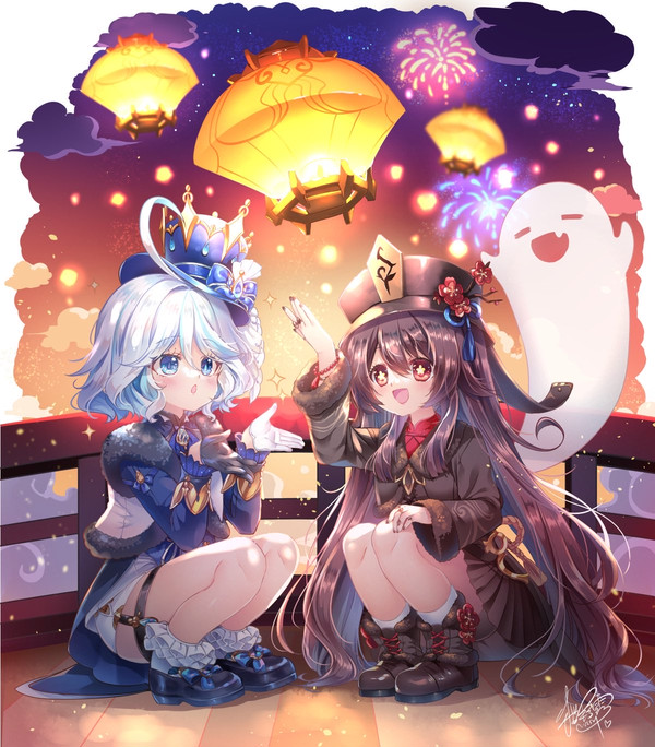 フリーナとフータオの海灯祭
