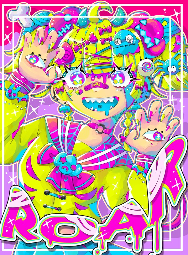 蛍光色ハロウィン