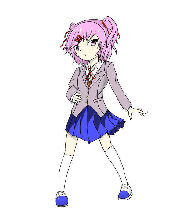 DDLC ナツキ　ZUN絵風