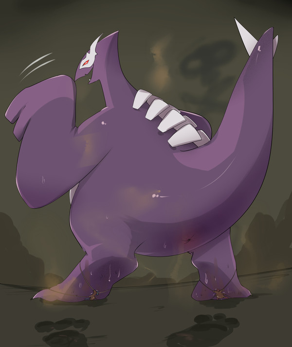 臭い巨大なポケモンとの親密なふれあい