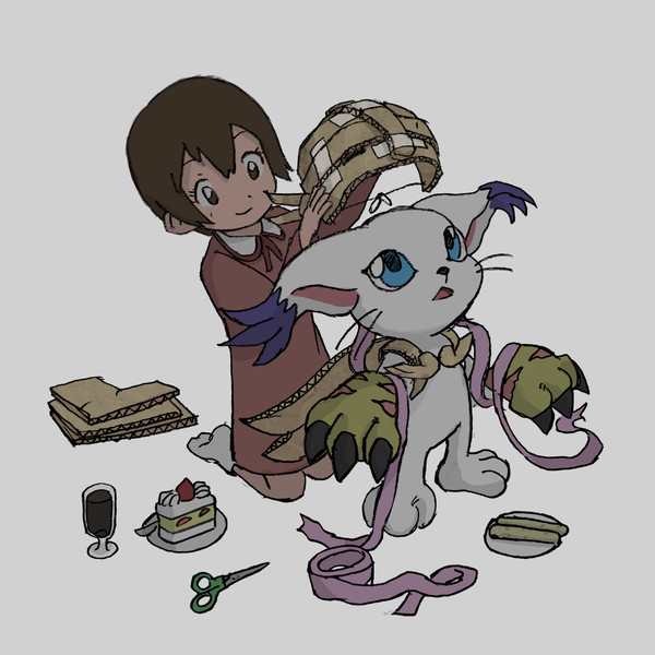 ヒカリとテイルモン