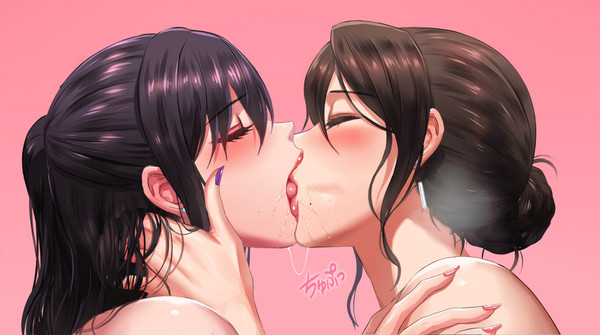 【絵理子と美優】舌吸い