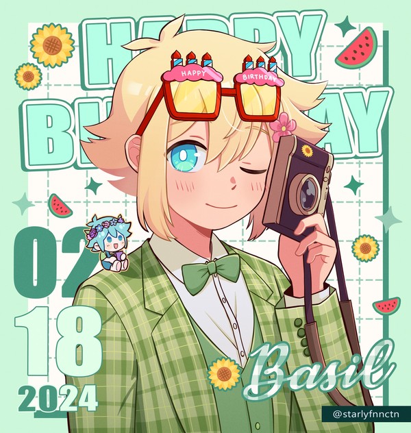 Happy Birthday, Basil!!! ✨🎉