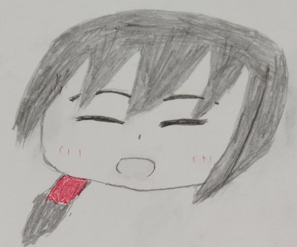 笑顔のタチアオイさん