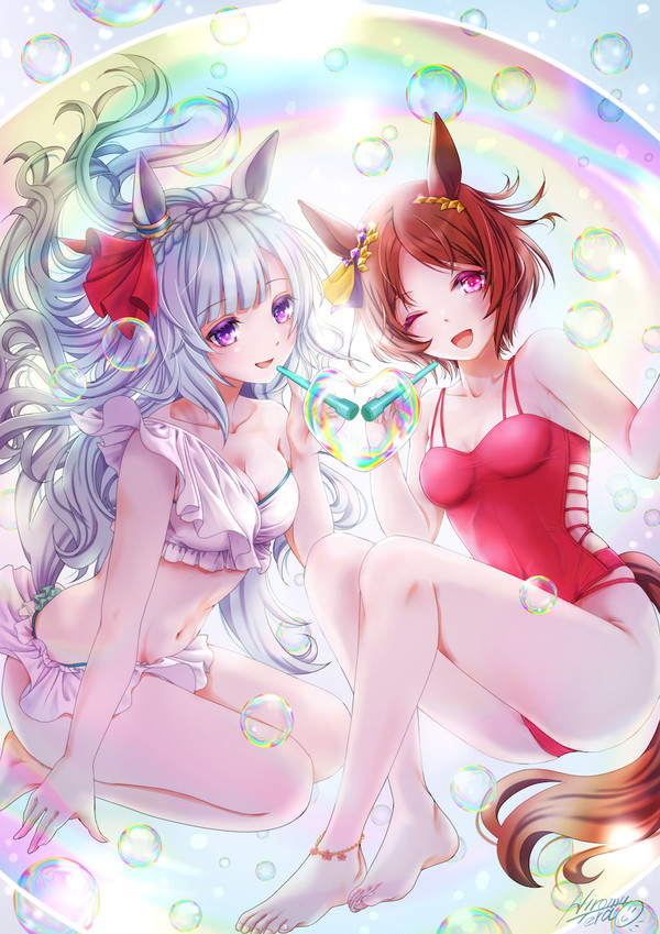 【skeb】アルダンちゃんとローレルちゃん