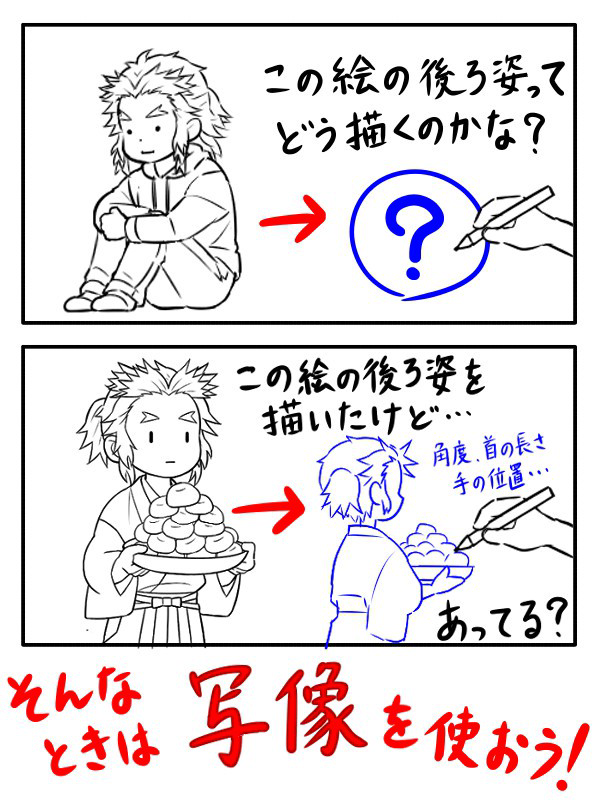 【講座】写像で描く後ろ姿 - 1/7