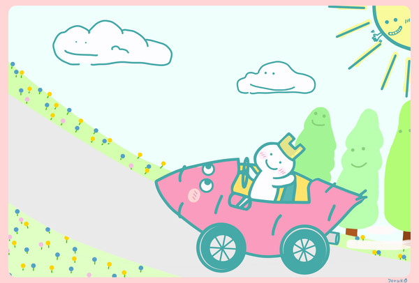 さつまいもかーでドライブに…♪
