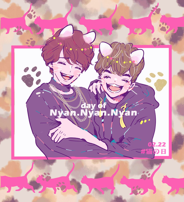 🖤💛にゃんにゃんにゃんの日🐈