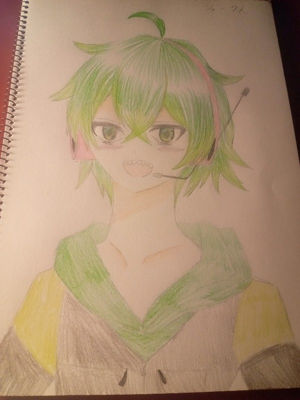 ワイテルズのシャークんさんを描きました