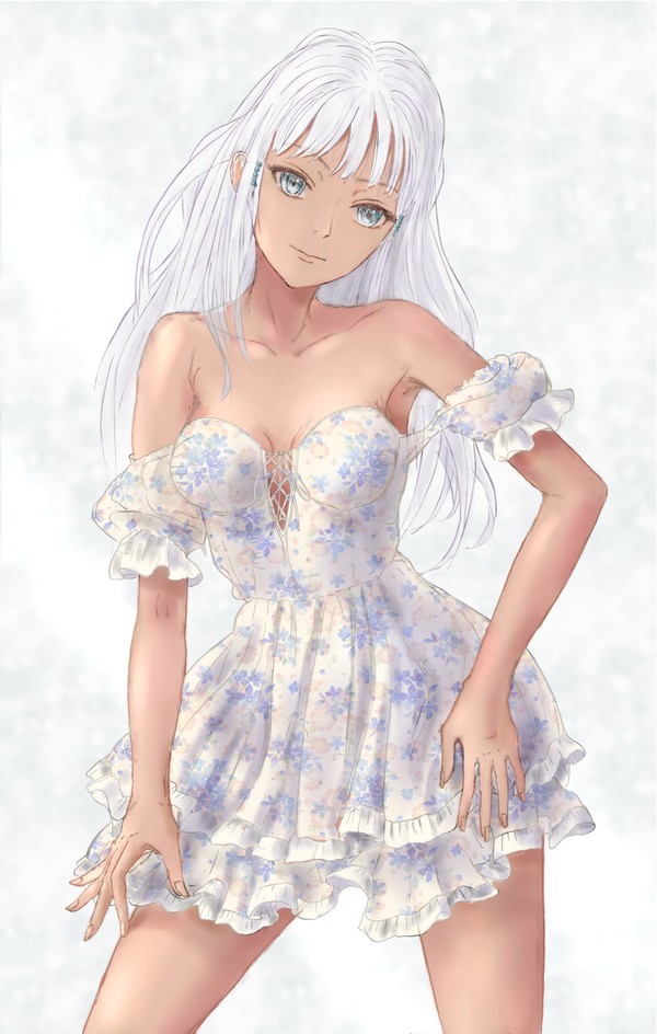 花柄ドレス