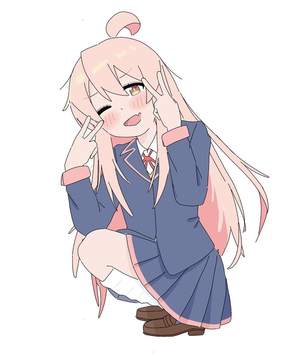 ギャルピースしてるまひろん