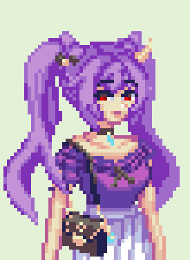 ドット絵の刻晴