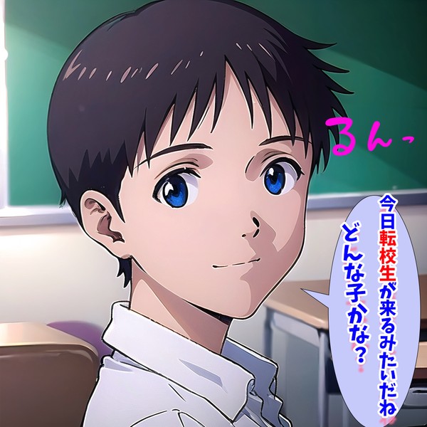 【4コマ】転校生は男子だった! - 1/4