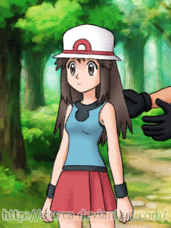 Leaf/ Green Pokemon trainer
