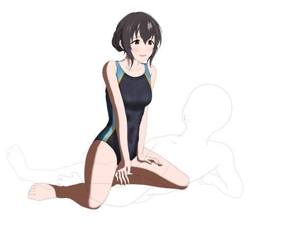 競泳水着の肇ちゃん