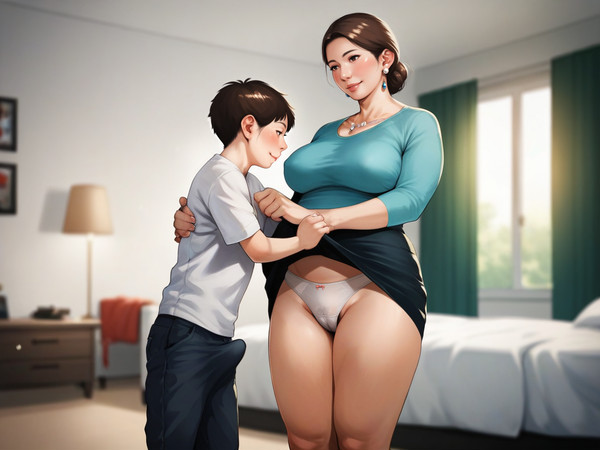 Mom doesn't mind.