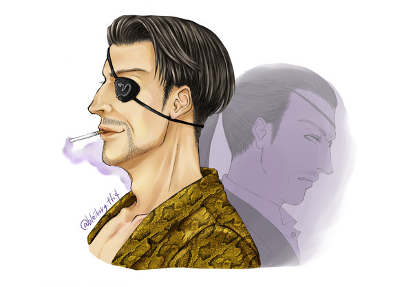 真島さんの横顔