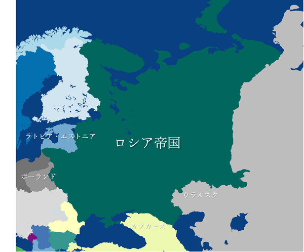 クリミア戦争後のロシア分割(The Great Asia)