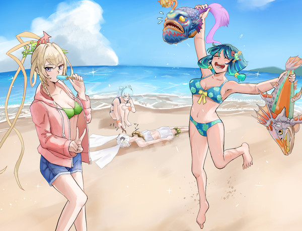 海と超獣女子組