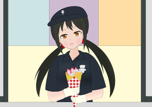 マリオンクレープ制服有香ちゃん