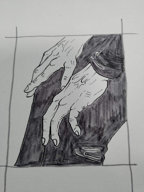 友人の本に 挿絵