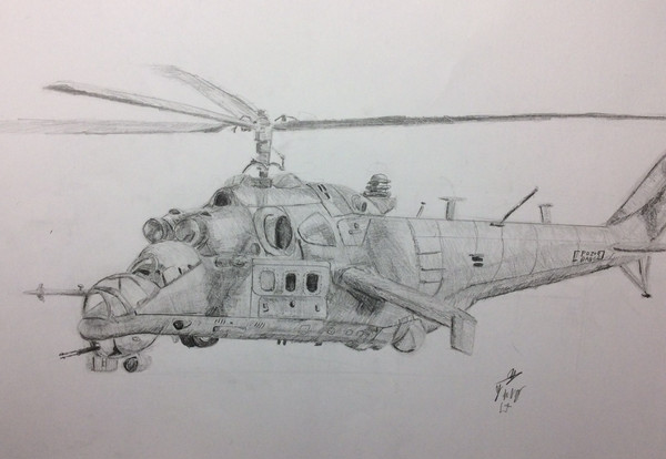 Mil-24 helicopters