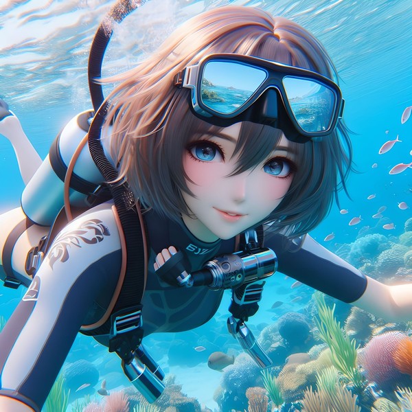 Diving in the ocean 🌊