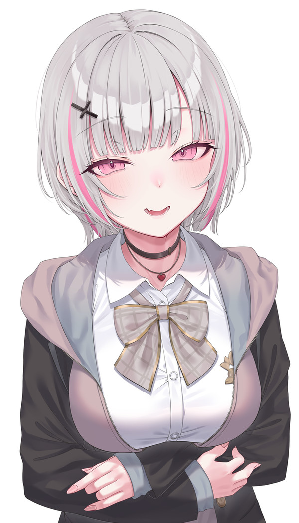 「胸見すぎw」