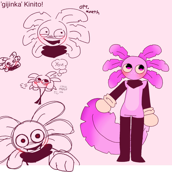 KinitoPET 'gijinka' drawings