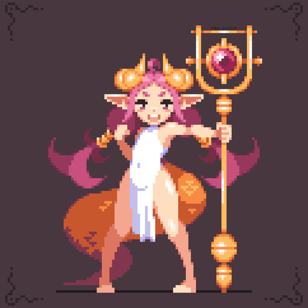 Dragon girl priestess