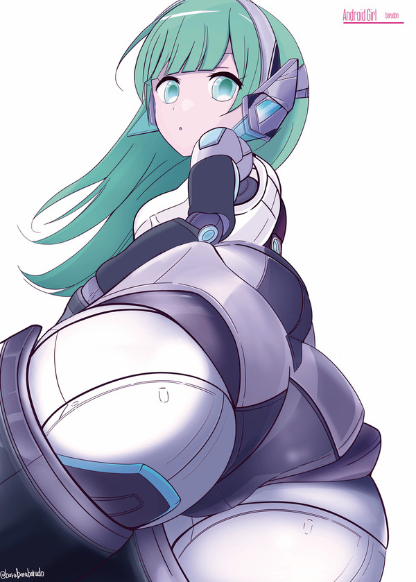 緑髪なメカ娘