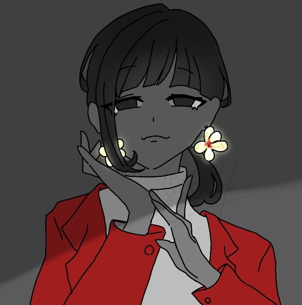 貝のイヤリング