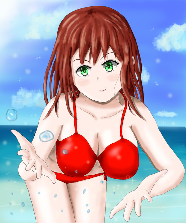 夏の海水浴