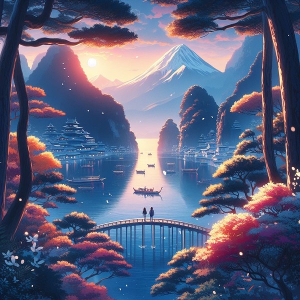 Sunrise in the harbor