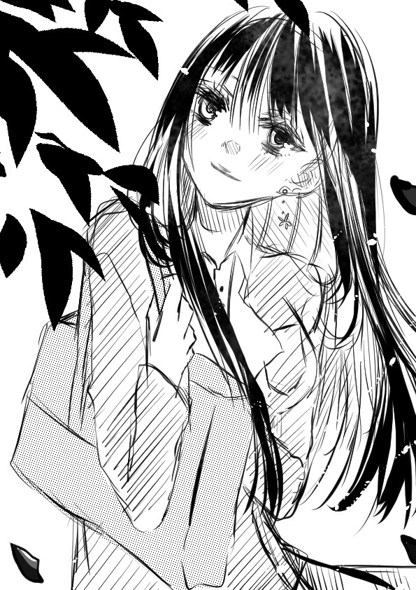 黒髪女子