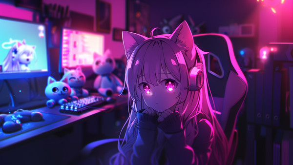 Cute neko girl