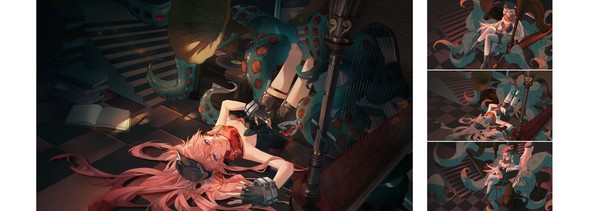 新月同行 同人插图
