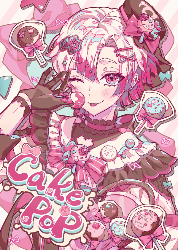 カラフルなケーキポップ🍰🍭