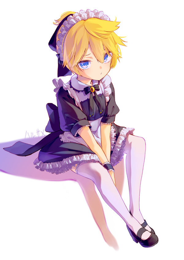 レンくんにメイド服着せた