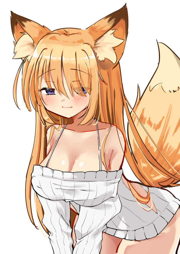 やさしそうなきつねさんにマイクロビキニ着てくださいと頼み込んだよ