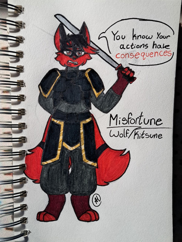 Misfortune furry oc