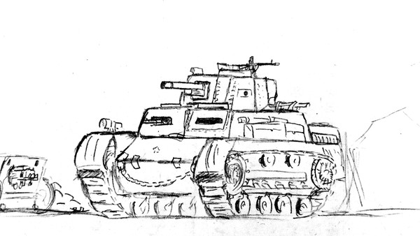 日本軍風の戦車