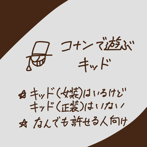 名探偵をからかってるだけの怪盗