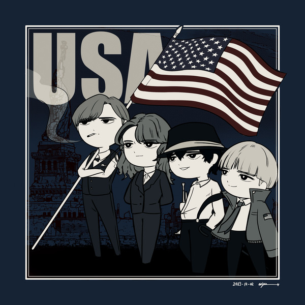 米国組テーマソングジャケ写