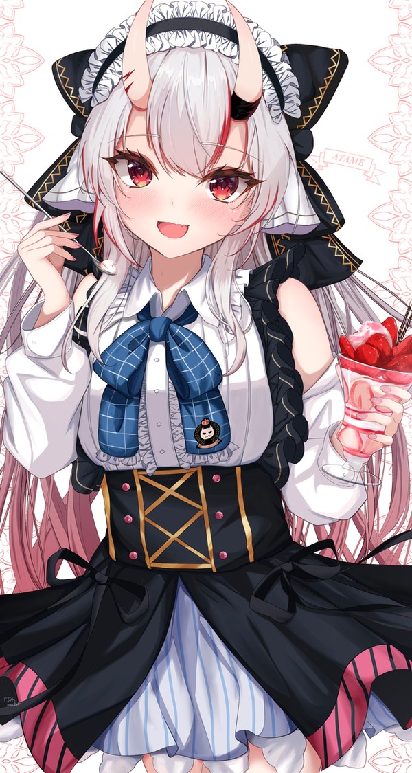 お嬢といちごパフェ😈🍓