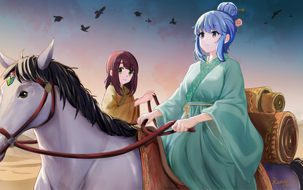 二人の旅人です